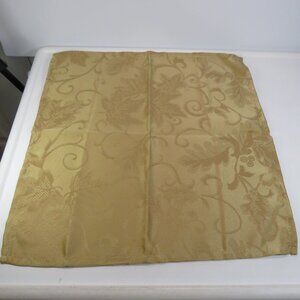 Vintage Gold Jacquard Fabric(4) Dinner Napkins 16.5x16.5"